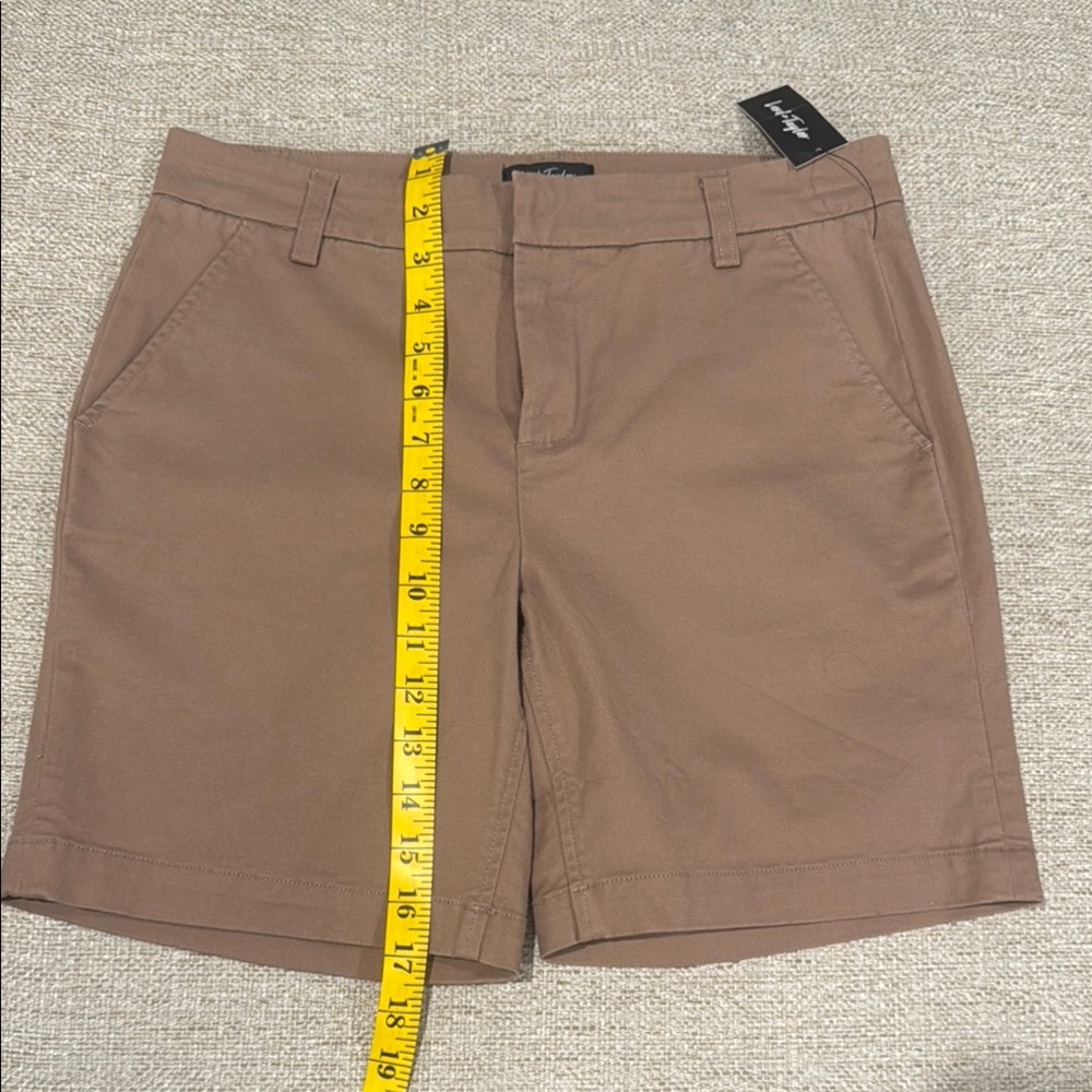 Women’s Lord & Taylor Tan Bermuda Shorts Tailored Fit